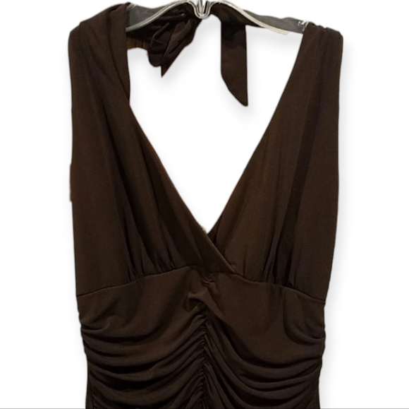 Speechless Junior's Size Medium Dress Brown Halter Tie - Picture 4 of 8